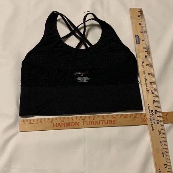 Skinny Girl size medium black sports bra/bralette - Picture 3 of 5